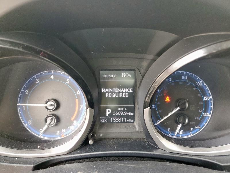 5YFBURHE2EP014724 - 2014 TOYOTA COROLLA L RED photo 9