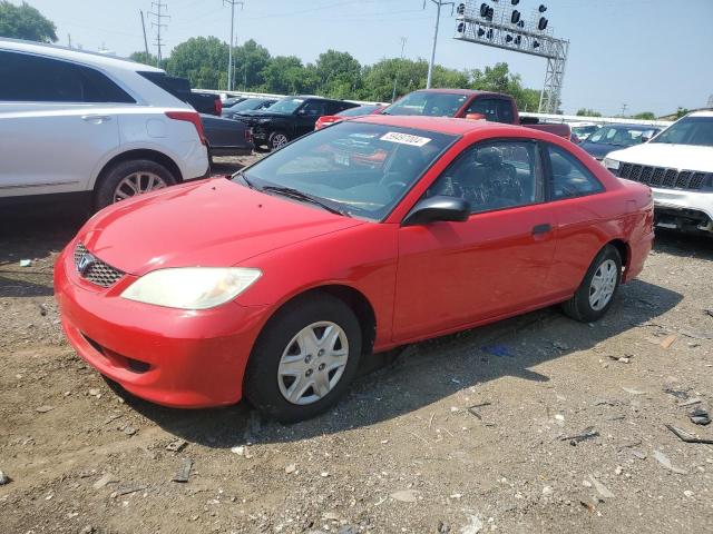 1HGEM22184L028615 - 2004 HONDA CIVIC DX VP RED photo 1