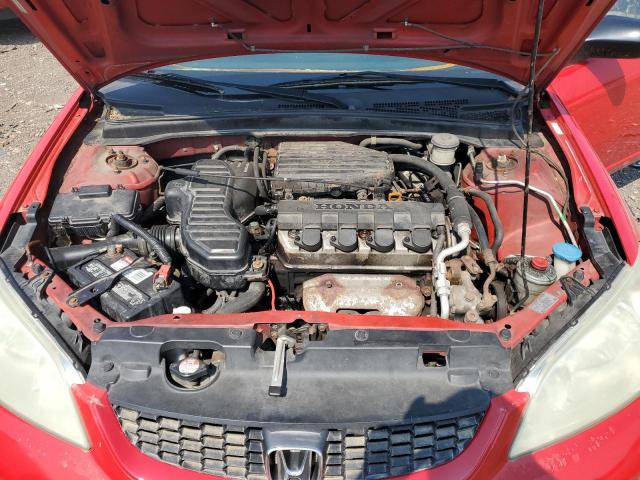 1HGEM22184L028615 - 2004 HONDA CIVIC DX VP Qırmızı foto 11