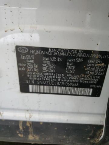 5NMZUDLB7JH069558 - 2018 HYUNDAI SANTA FE S 白色 照片 13