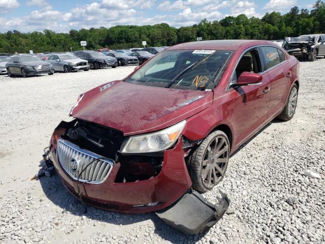 1G4GE5EV4AF165870 - 2010 BUICK LACROSSE CXS RED photo 2