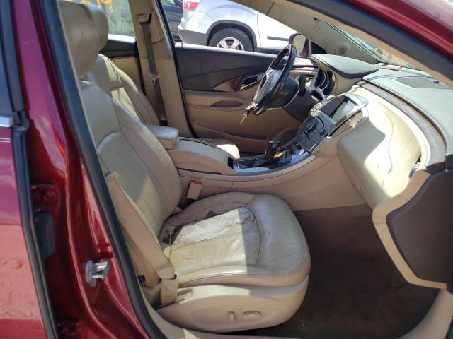 1G4GE5EV4AF165870 - 2010 BUICK LACROSSE CXS RED photo 5