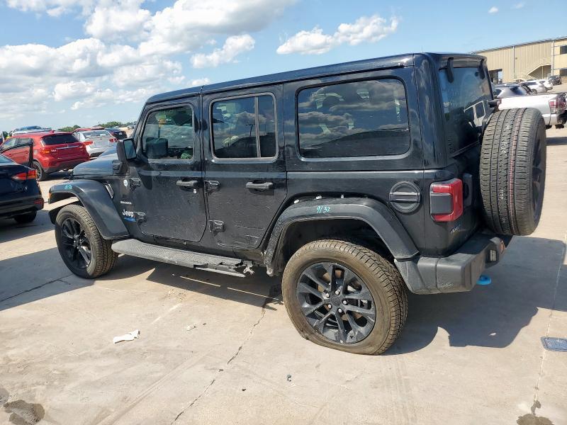 1C4JJXP63NW177974 - 2022 JEEP WRANGLER U SAHARA 4XE BLACK photo 2