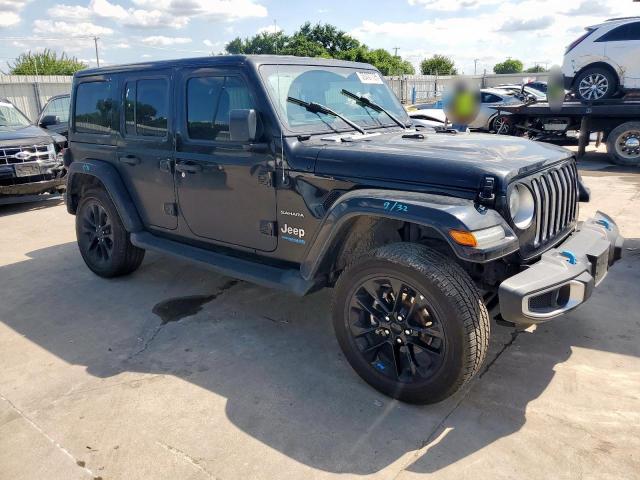 1C4JJXP63NW177974 - 2022 JEEP WRANGLER U SAHARA 4XE BLACK photo 4