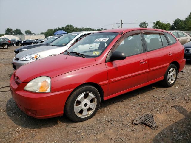 KNADC165556254418 - 2005 KIA RIO CINCO RED photo 1