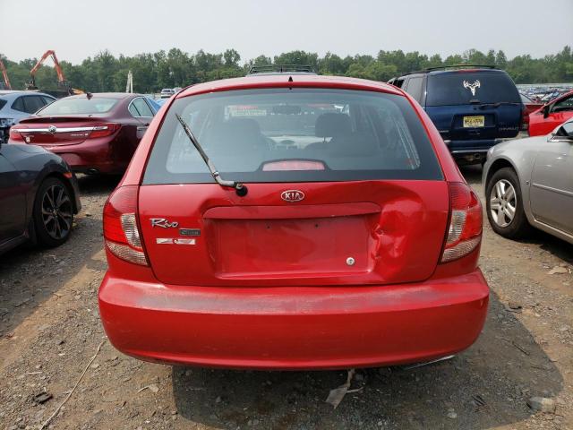 KNADC165556254418 - 2005 KIA RIO CINCO RED photo 6