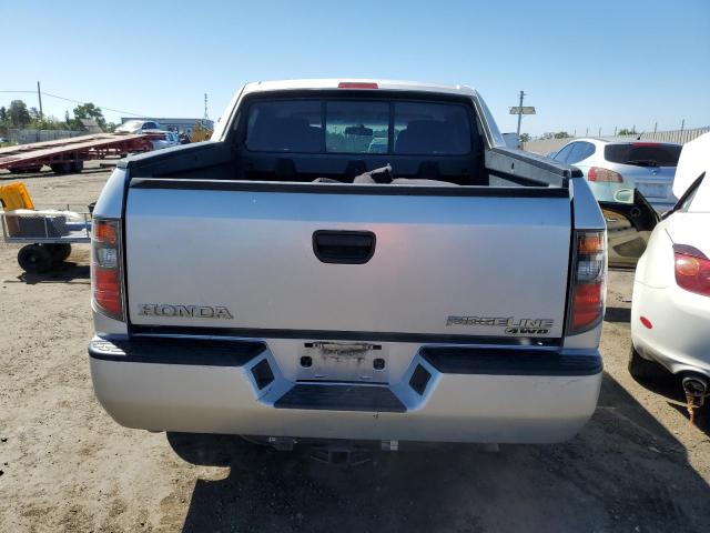 2HJYK162X6H573273 - 2006 HONDA RIDGELINE RT SILVER photo 6