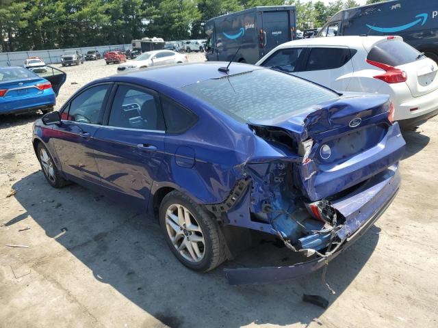 3FA6P0H70DR104989 - 2013 FORD FUSION SE BLUE photo 2