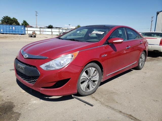 KMHEC4A46DA081748 - 2013 HYUNDAI SONATA HYBRID RED photo 1