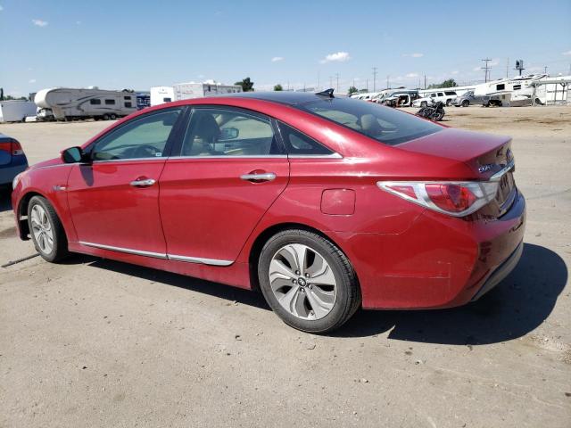 KMHEC4A46DA081748 - 2013 HYUNDAI SONATA HYBRID RED photo 2