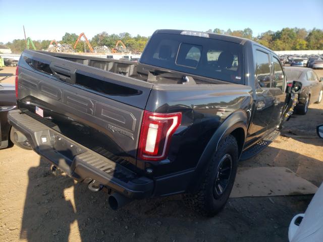 1FTFW1RG2JFE34224 - 2018 FORD F150 RAPTOR BLACK photo 4