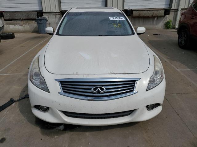 JN1CV6ARXDM768276 - 2013 INFINITI G37 WHITE photo 5