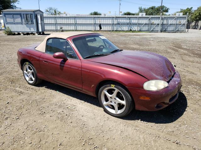 JM1NB353530305938 - 2003 MAZDA MX-5 MIATA BASE BURGUNDY photo 4