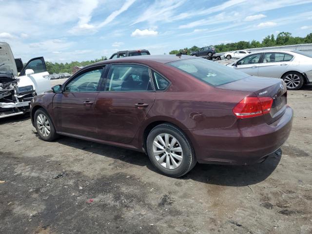 1VWAP7A38DC037073 - 2013 VOLKSWAGEN PASSAT S BURGUNDY photo 2