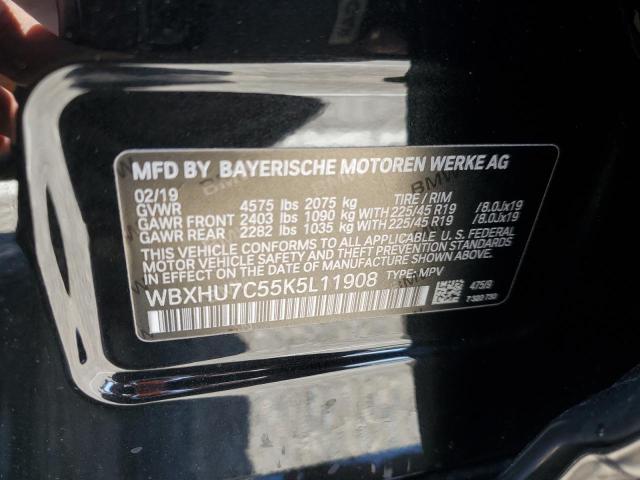 WBXHU7C55K5L11908 - 2019 BMW X1 SDRIVE28I BLACK photo 13