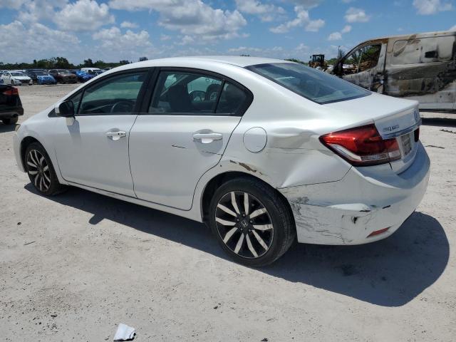 19XFB2F91FE058639 - 2015 HONDA CIVIC EXL WHITE photo 2