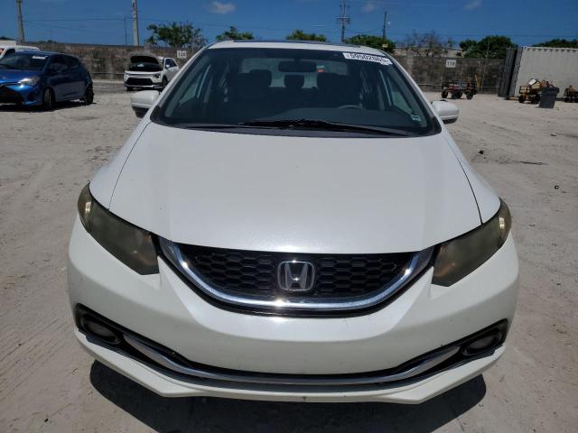 19XFB2F91FE058639 - 2015 HONDA CIVIC EXL WHITE photo 5