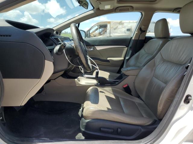 19XFB2F91FE058639 - 2015 HONDA CIVIC EXL WHITE photo 7