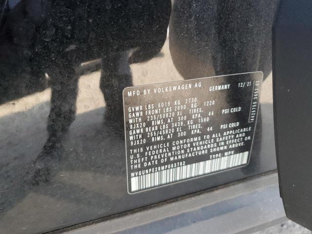 WVGUNPE28MP063782 - 2021 VOLKSWAGEN ID.4 PRO S 黑色 照片 13