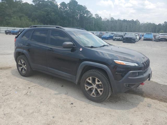 1C4PJMBS6HW551205 - 2017 JEEP CHEROKEE TRAILHAWK BLACK photo 4