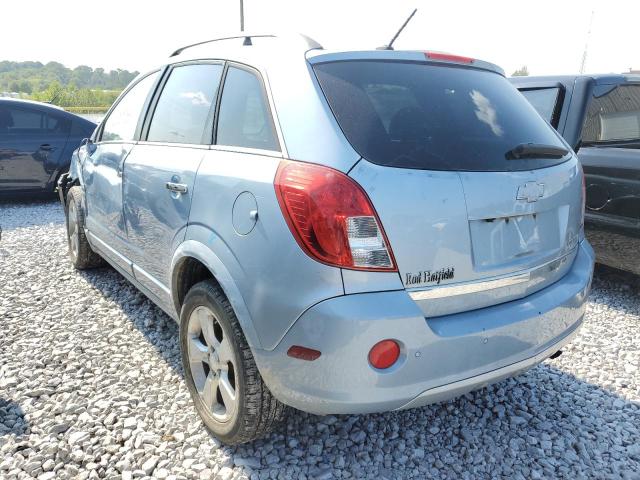 3GNAL4EK3DS637838 - 2013 CHEVROLET CAPTIVA LTZ BLUE photo 3