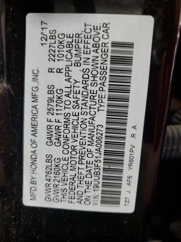 19UUB3F51JA006273 - 2018 ACURA TLX TECH GRAY photo 12