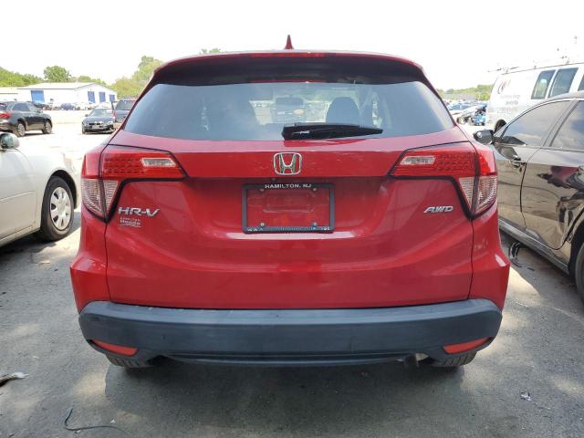 3CZRU6H55JM715489 - 2018 HONDA HR-V EX RED photo 6