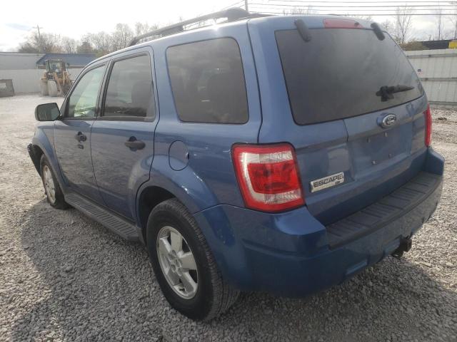 1FMCU03G09KA43227 - 2009 FORD ESCAPE XLT BLUE photo 3