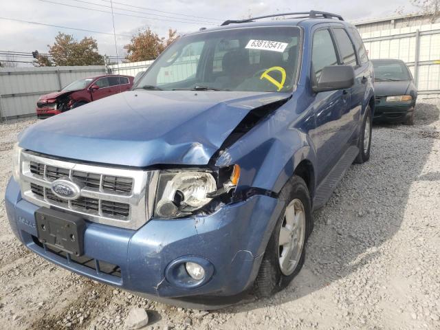 1FMCU03G09KA43227 - 2009 FORD ESCAPE XLT BLUE photo 9