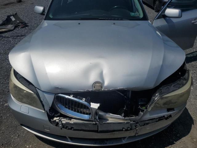 WBANB33545B115458 - 2005 BMW 545 I SILVER photo 11