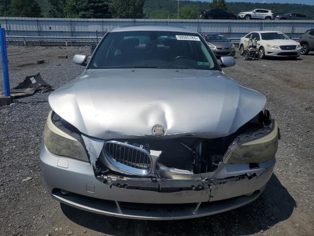 WBANB33545B115458 - 2005 BMW 545 I SILVER photo 5