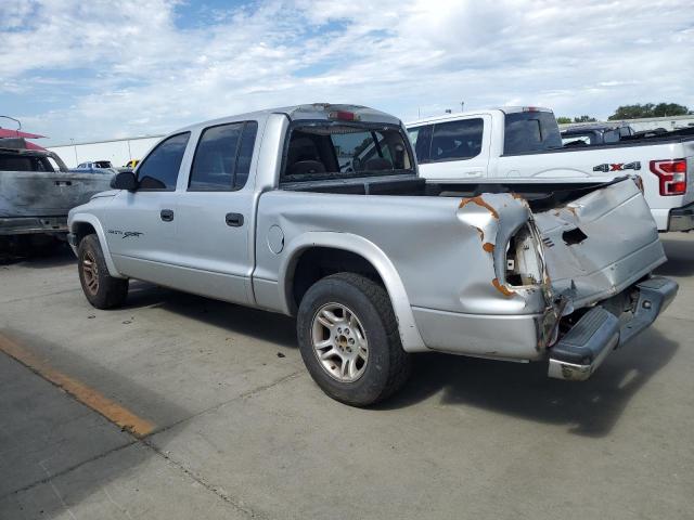 1B7HL2AX91S319033 - 2001 DODGE DAKOTA QUAD SILVER photo 2