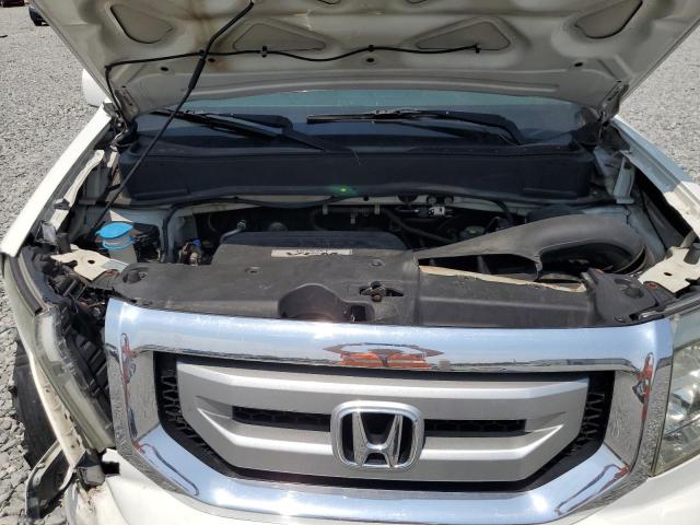 5FNYF48539B022887 - 2009 HONDA PILOT EXL WHITE photo 12