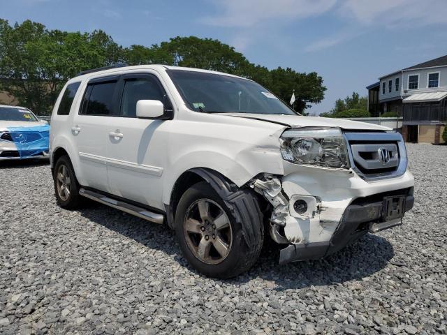 5FNYF48539B022887 - 2009 HONDA PILOT EXL WHITE photo 4