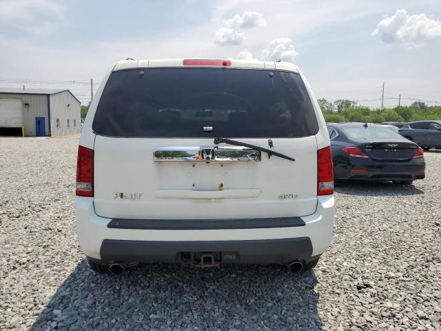 5FNYF48539B022887 - 2009 HONDA PILOT EXL WHITE photo 6
