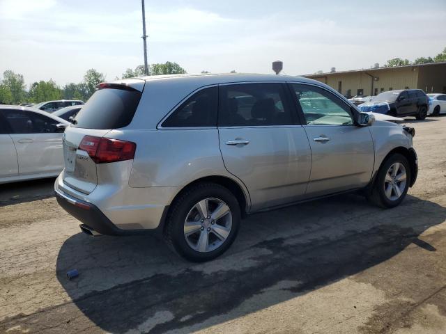 2HNYD2H69BH548678 - 2011 ACURA MDX TECHNOLOGY SILVER photo 3