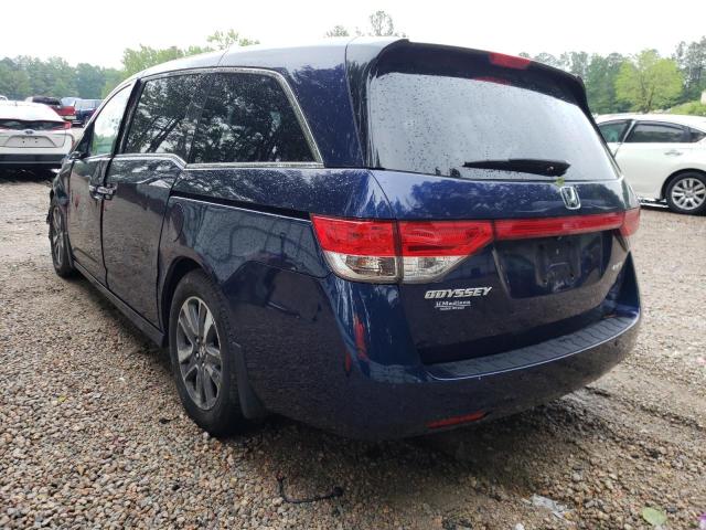 5FNRL5H94FB077205 - 2015 HONDA ODYSSEY TOURING BLUE photo 3