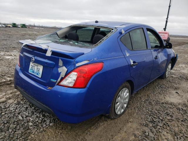 3N1CN7AP0FL885530 - 2015 NISSAN VERSA S BLUE photo 4