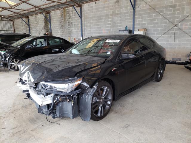 19UUB2F68JA001297 - 2018 ACURA TLX TECH+A Черный фото 2