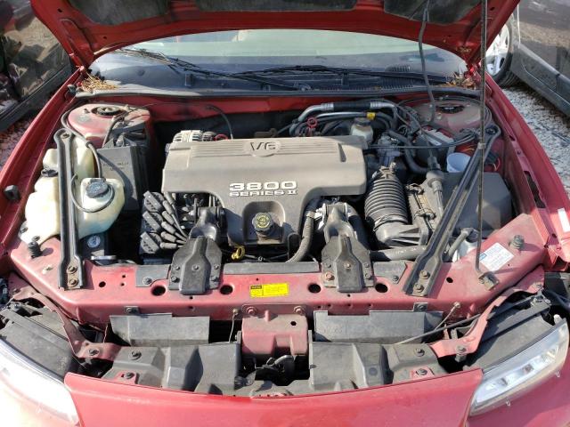1G2WJ52K9VF242653 - 1997 PONTIAC GRAND PRIX SE 红色 照片 11