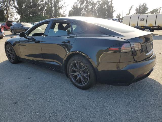 5YJSA1E55NF473448 - 2022 TESLA MODEL S შავი ფოტო 2