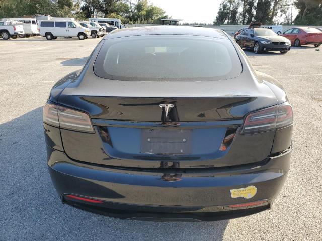 5YJSA1E55NF473448 - 2022 TESLA MODEL S შავი ფოტო 6