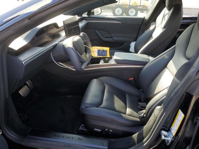 5YJSA1E55NF473448 - 2022 TESLA MODEL S შავი ფოტო 7