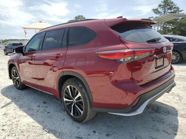 5TDLZRAH6NS090349 - 2022 TOYOTA HIGHLANDER XSE RED photo 2