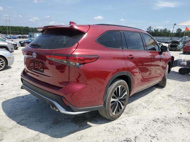 5TDLZRAH6NS090349 - 2022 TOYOTA HIGHLANDER XSE RED photo 3