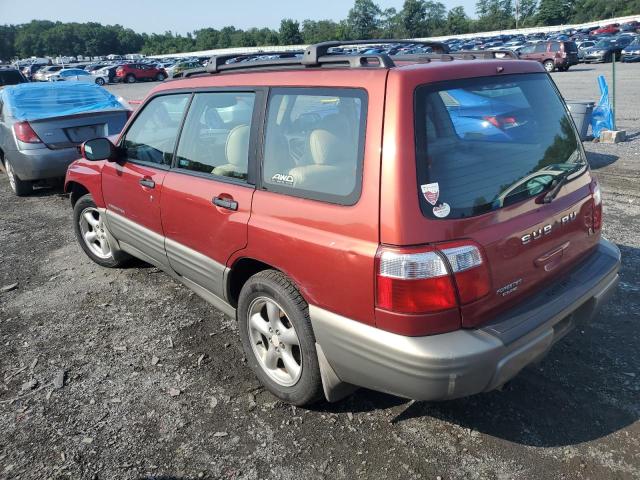 JF1SF65591H723255 - 2001 SUBARU FORESTER S RED photo 2
