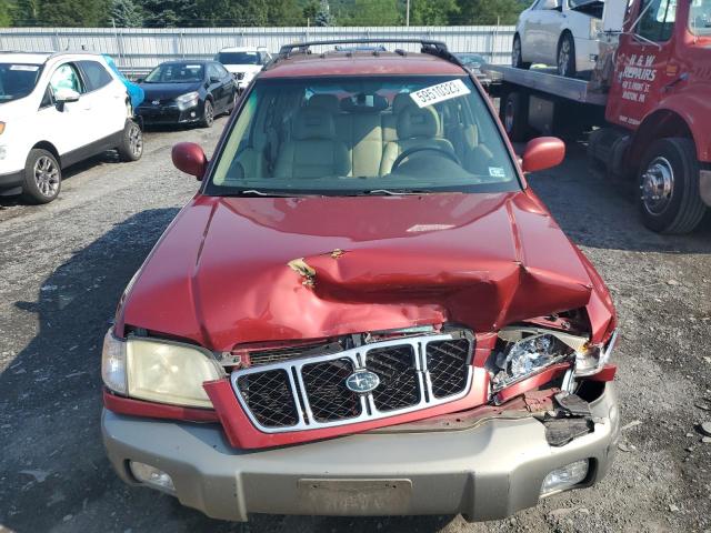 JF1SF65591H723255 - 2001 SUBARU FORESTER S RED photo 5