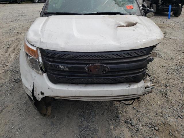 1FM5K8AR5EGC51487 - 2014 FORD EXPLORER POLICE INTERCEPTOR WHITE photo 11