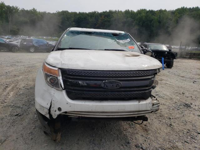 1FM5K8AR5EGC51487 - 2014 FORD EXPLORER POLICE INTERCEPTOR WHITE photo 5
