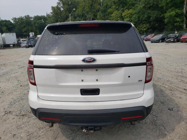 1FM5K8AR5EGC51487 - 2014 FORD EXPLORER POLICE INTERCEPTOR WHITE photo 6